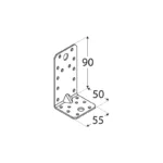 Γωνία σύνδεσης ξύλου 90 X 50 X 55 mm