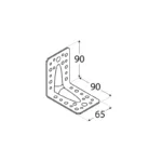 Γωνία 90 X 90 X 65 mm