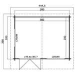 Ξύλινο σπίτι Νεφέλη 410 x 320 εκ